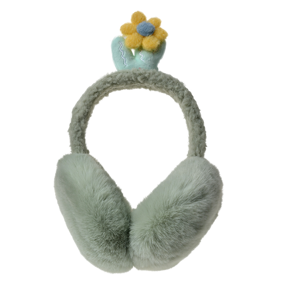 Oorwarmer kind groen