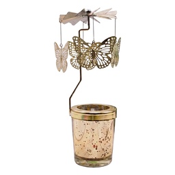 [66000GO] Carosello di luci per li té Color Oro Ø 8x17 cm