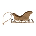 Ciondolo Decorativo Slitta Color oro 19x4x5 cm