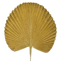 [65807] Decorazione Foglia Color oro 25x1x36 cm