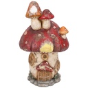 Decorazione Fungo Beige Rosso 30x27x50 cm