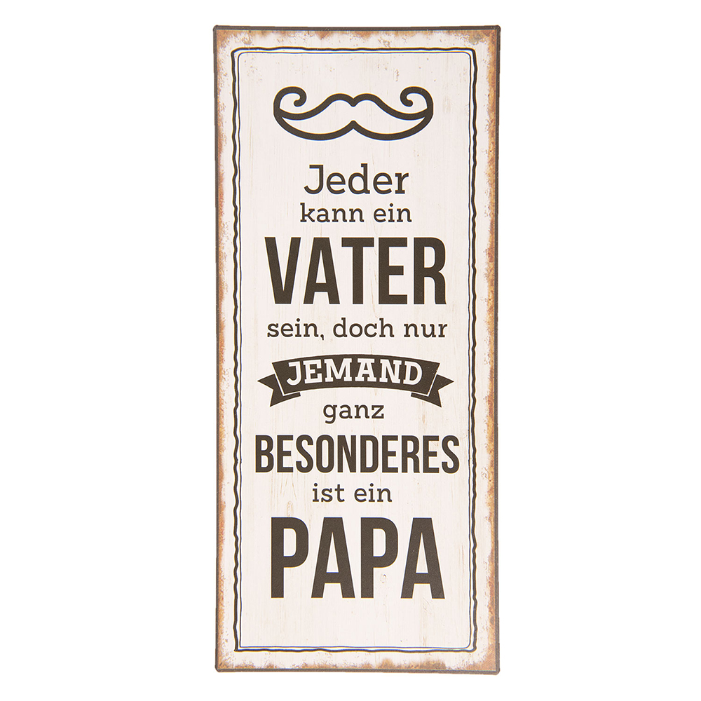 Tableau de texte Blanc Noir 13x1x30 cm