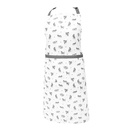 Kitchen Apron Grey, White 70x85 cm