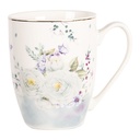 Crockery Mug White, Blue 12x8x10 cm / 360 ml