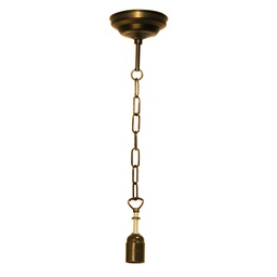 [5LL-99] Ketting bruin voor Tiffanykap 100 cm E27/max 1x40W
