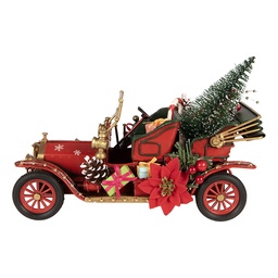 [6Y6227] Modellino da decorazione Automobile Rosso 25x10x17  cm
