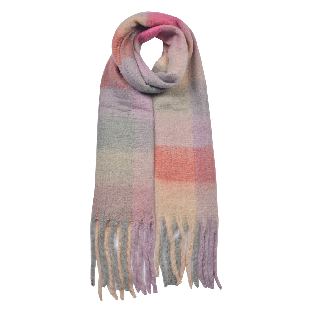 Winter Scarf for Women Pink 35x210 cm