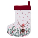 Décoration de chaussettes de Noël Blanc, Rouge 30x1x40 cm