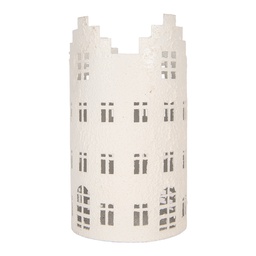 [6Y6184] Dekoration Haus Wit Ø 13x23 cm