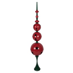 [5Y1399] Decoration pillar Red Green Ø 31x179 cm