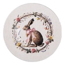 Plaque de fond Beige Marrone Ø 33x1 cm