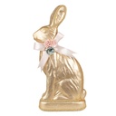 Statua Decorativa Coniglio Color Oro 22x8x40 cm
