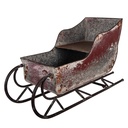 Christmas Decoration Sledge Red Grey 51x23x30 cm