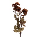 Rami Artificiali Decorativi con fiori Arancio Verde 6x10x80 cm