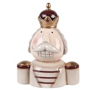Dekoration Nussknacker Beige Rot 17x12x23 cm