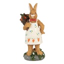 Décoration Lapin Marron Blanc 5x5x13 cm