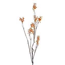 [5PL0184] Decorative Artificial Branch Orange Brown 18x5x110 cm