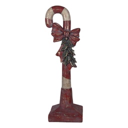 [5PR0243] Dekoration Zuckerstange Rot Weiß 35x23x100 cm