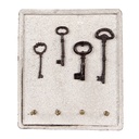 Porte-clés Beige Marron 22x5x25 cm