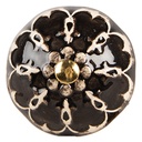 Doorknob Black Beige Ø 4x3 cm / S3 cm