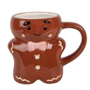 Tazza Marrone Bianco 12x8x10 cm / 250 ml