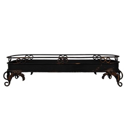 [5Y1284] Plateau décoratif Noir 55x20x14 cm