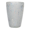 Glass Tea Light Houder White Ø 9x13 cm
