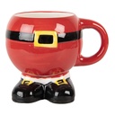 Becher Rot Schwarz 14x11x11 cm / 400 ml