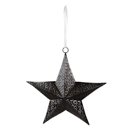 [6Y5393] Decoration hanger star Black 25x6x27 cm