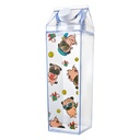Drinking bottle Transparent Brown 8x8x26 cm / 1000 ml
