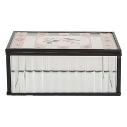[6Y5950] Dekorative Aufbewahrungsbox Transparent 15x10x6 cm