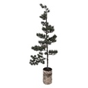 Deko Baum mit LED Grün Braun 30x35x100 cm / 3xAAA