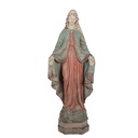 Weihnachtsdeko Standbild Maria Beige Blau 24x16x63 cm