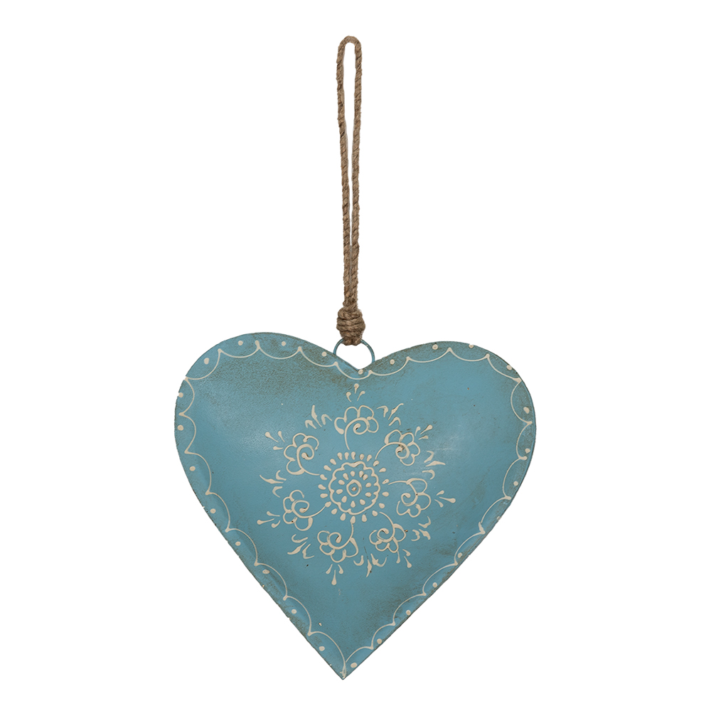 Anhänger Schmuck Herz Blau 20x1x20 cm