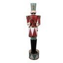 Decoration Nutcracker Red Green 33x33x121 cm