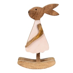 [6H2151L] Decoratie konijn 17x7x30 cm