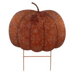 [5Y1487] Piquets décoratifs de jardin Citrouille Orange 77x3x93 cm