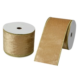 [LI0128GO] Nastro Beige Color oro 6.3 cm x 5 m