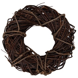 [6RO0605S] Decoration Couronne Marron Ø 30x8 cm