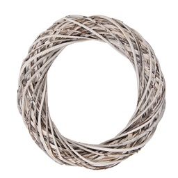 [6RO0610MW] Decoration Couronne Blanc Ø 30x6 cm