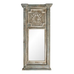 [52S237] Wall Mirror Blue, Grey, Beige 55x7x118 cm