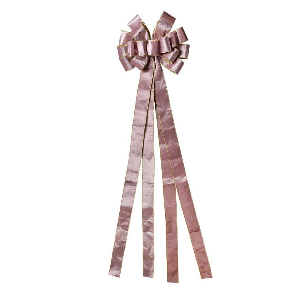 Dekorative Schleife Rosa Goldfarbig 33x135 cm