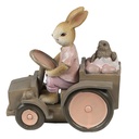 Deko Kaninchen Rosa, Beige 13x7x12 cm