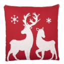 Cushion filled Red White 45x5x45 cm