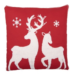 [KG023.170] Cushion filled Red White 45x5x45 cm