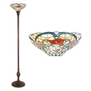 Floor Lamp Tiffany Beige, Red Ø 35x180 cm E27/max 1x60W