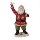 Statue Natalizie Babbo Natale Rosso 13x10x23 cm