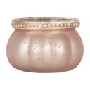 Glass Tea Light Houder Pink Ø 9x6 cm