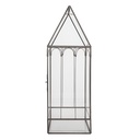 Decorative Propagator Transparent Black 15x15x45 cm