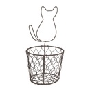 Cestino Gatto Marrone Ø 13x25 cm